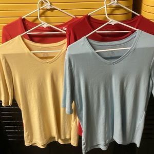 Pristine Condition! (4) Chico’s Large Tee Tops BUNDLE